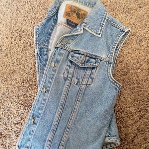 Faconnable Vintage Jean vest size medium!